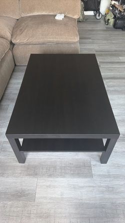 Black Woodsy Coffee Table (L46” x W31” x H18”)