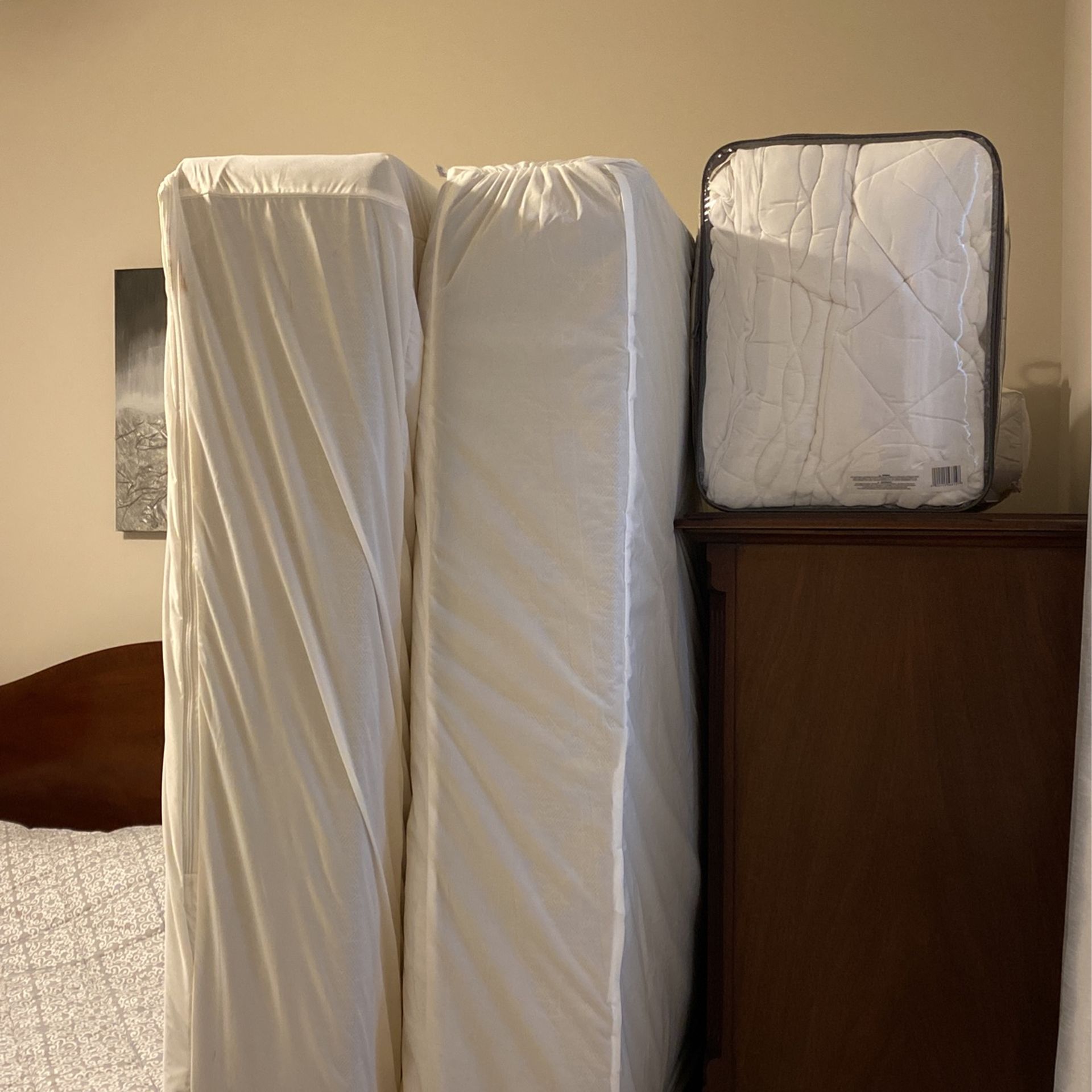 Full Size Mattress And Box Spring Serta Satin Sleep Plus With Allerease