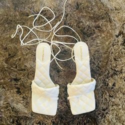 Brand New Lemonade Lace Up Heels