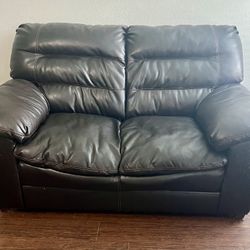 Leather Loveseat