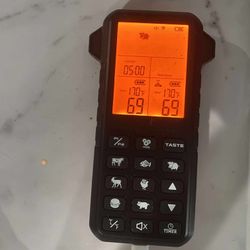2 Probe Smart Wireless Meat Thermometer for BBQ Bluetooth 656FT Range