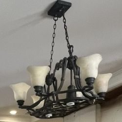 Metal chandelier