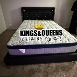 New Queen Bed Frame With Mattress 