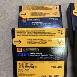 Kodak Ektachrome 7251 High-Speed Daylight Film – 16mm × 100ft (Sealed, Cool Storage)