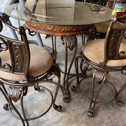 Table Bar Stool With Back