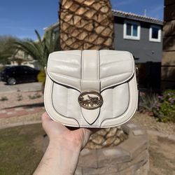 Coach Bag (Georgie Saddle Bag With Quilting) NEW! GREAT QUALITY BAG