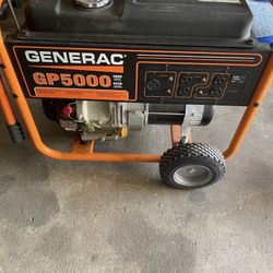 GENERAC 5000 Watt Generator Starts Runs And Works Great 