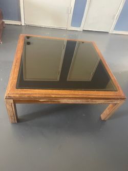 Glass top table