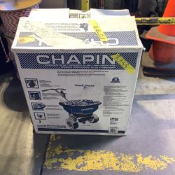 Chapin 82088B 80-Pound Professional Sure Spread Ice Melt and Salt Spreader with Baffles