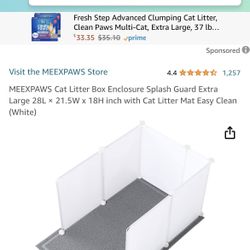 New Cat Litter Enclosure No Shipping