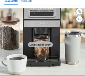 Cuisinart Coffee Maker, Grind and Brew Single Serve Coffee Maker, 6 Cup Sizes, Built-in Stainless Steel Burr Mill, Adjustable Strength, Grind Control 