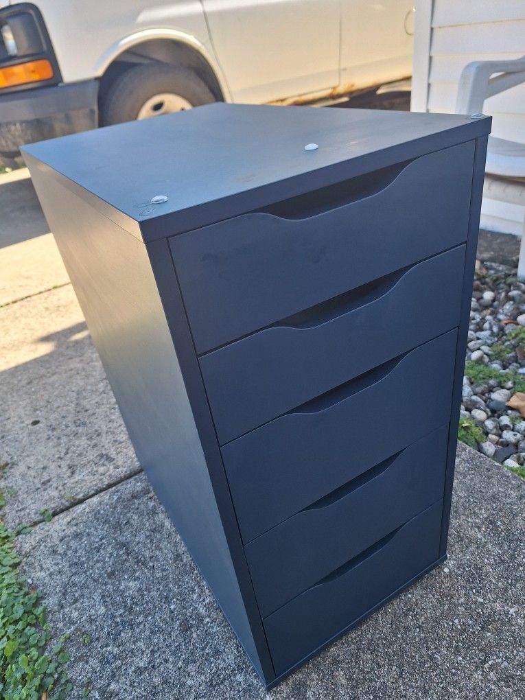 File Cabinet  Wood. Blue