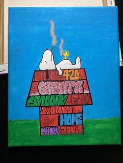 Snoopy Art Painted