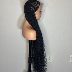 Braided Wig Natural Black Color 