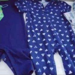 Boys Size 0/3,3,&3/6months Onesies,Bibs And Burping Cloths All New Or Never Used