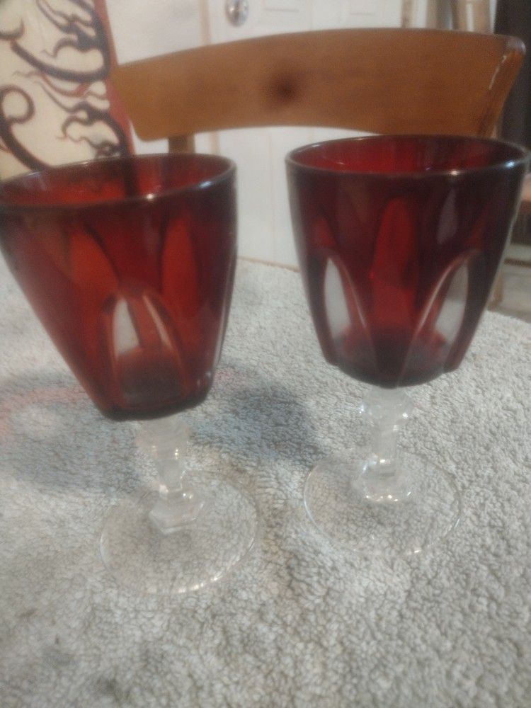 Crystal Luminaire Red Glasses