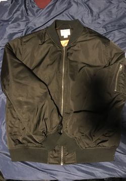 Black bomber jacket