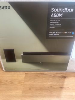 NEW IN BOX SAMSUNG SOUNDBAR AND SUBWOOFER