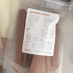 Wooden Wick Co. brand candle wood wicks and clips candle making equipment
