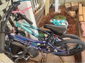 Two medium bicycles.