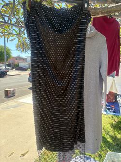 Black Studded Sleeveless Mini Dress