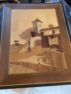 Marquetry Wood Picture