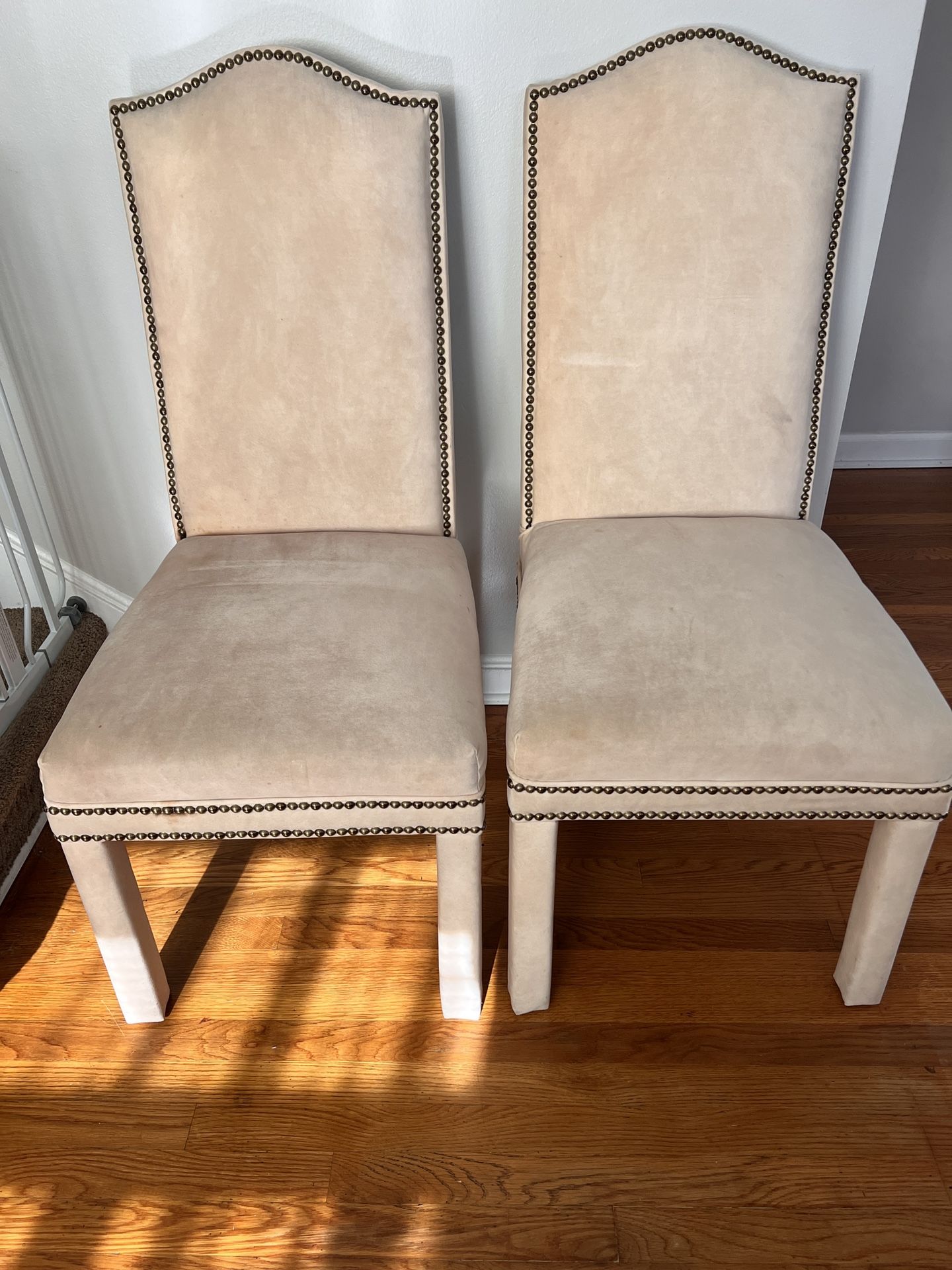 2 Beige Chairs 