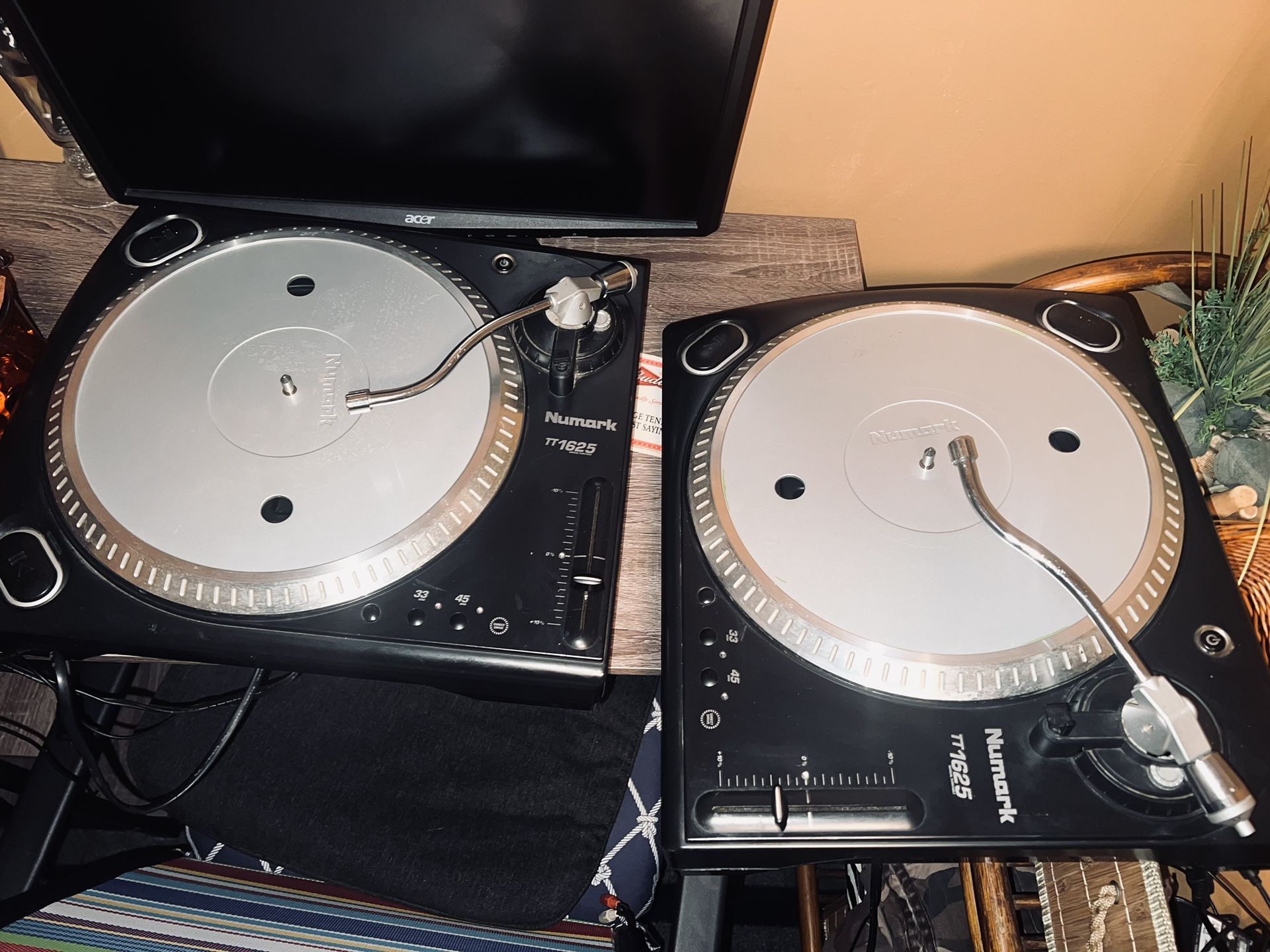 (2) Numark TT1625 Turntables  [open to offers]