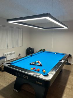 Rasson OX 7ft Pool Table and Perimeter Billiard Light