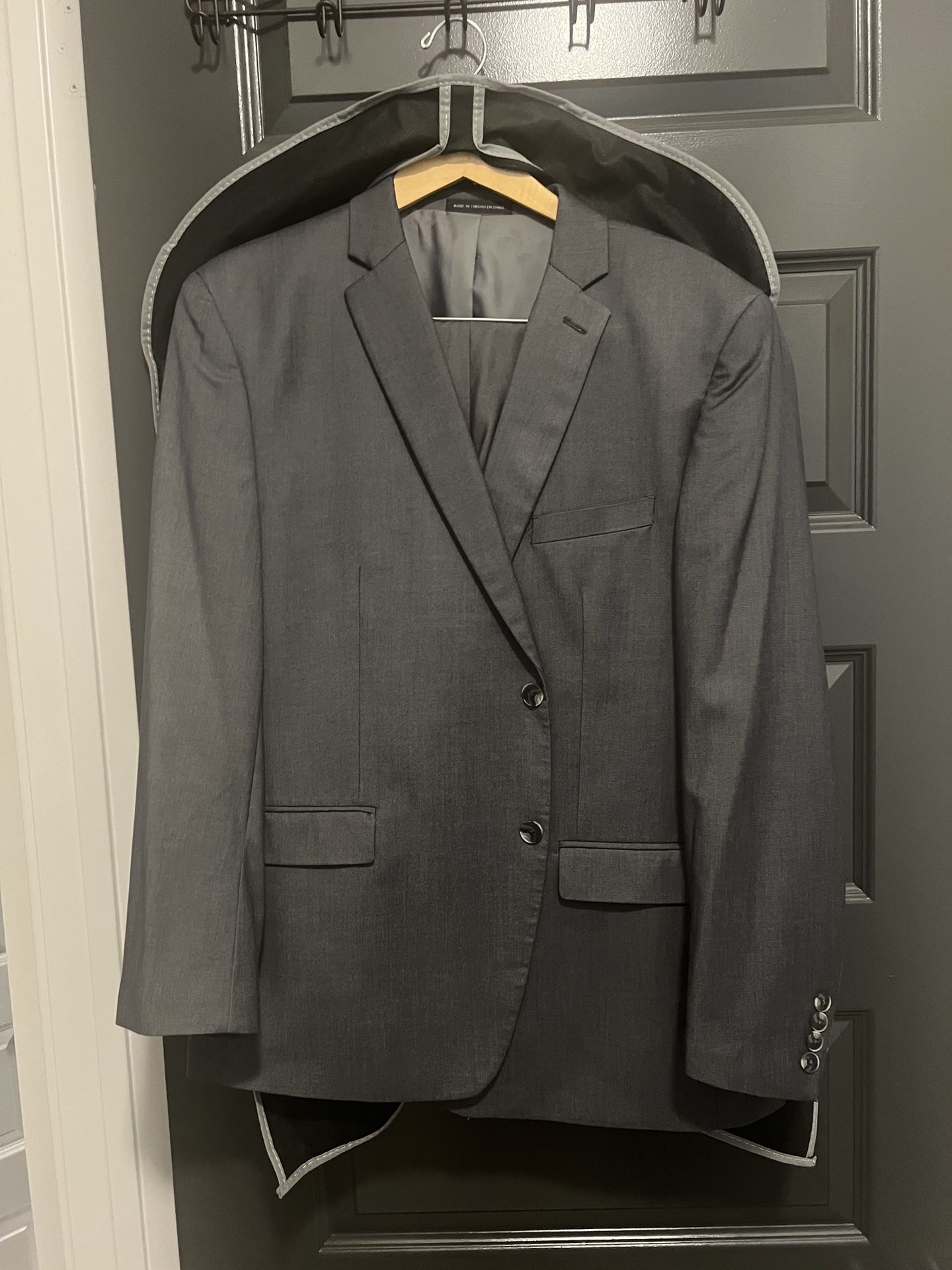 Perry Ellis - Solid Grey - Suit