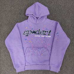 Purple Sp5der hoodie Medium 