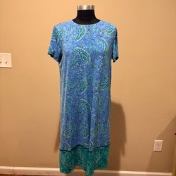 J.Jill short sleeve  midi dress size S Tall