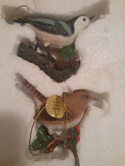 The Danbury Mint Songbird Christmas Ornaments