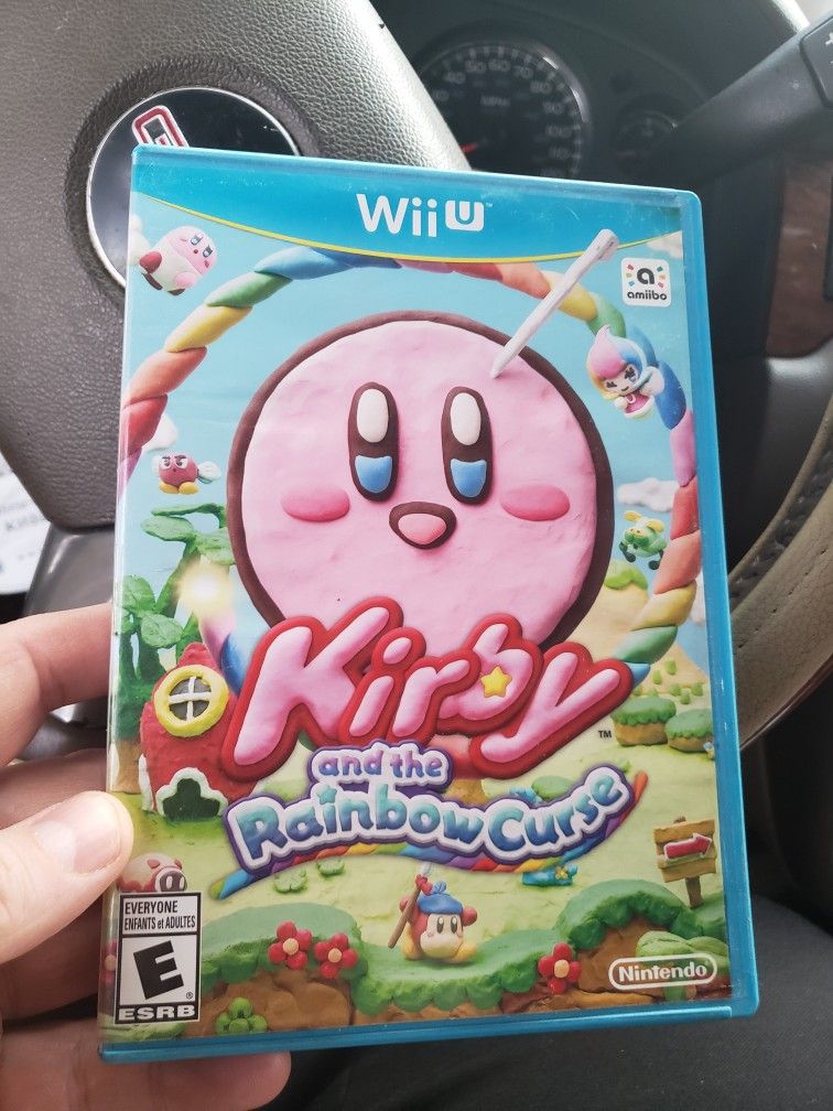 Wii U Kirby And The Rainbow Curse Excellent Condition Works Perfectly