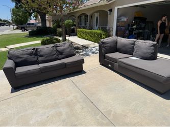 Dark grey couch