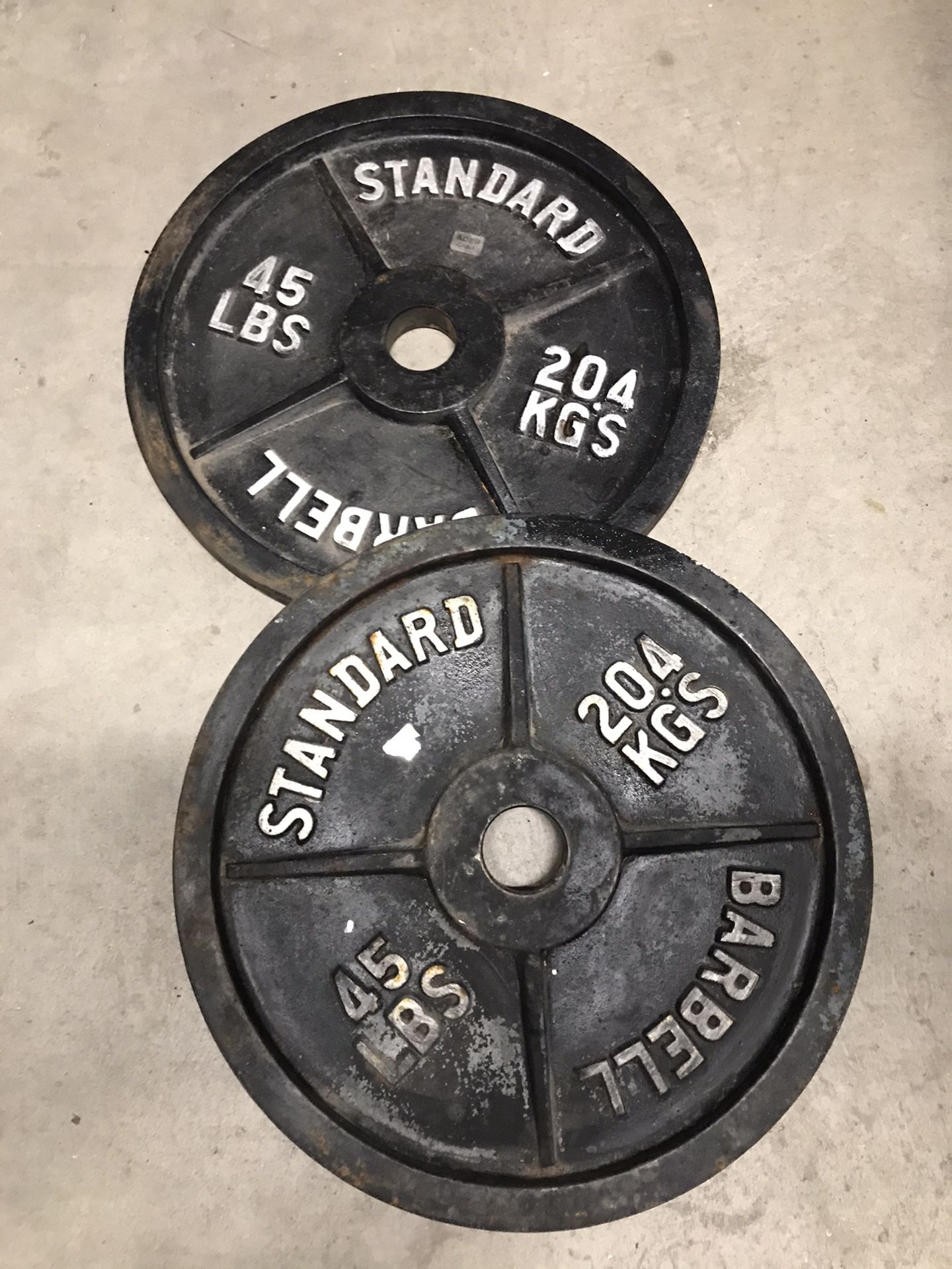 45lbs weight plates