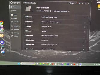 Legion Pro 5 16IAX10 (OPEN TO TRADES)