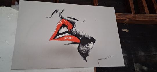 Lips painting