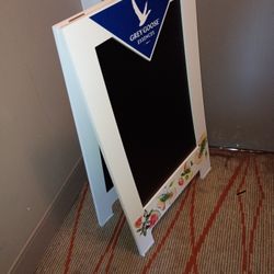 Gray Juice Easel Chalkboard Blackboard Brand New Condition