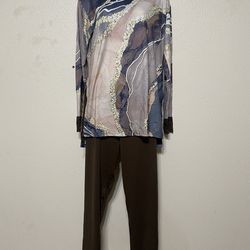 Earth Tone Two Piece Set (Size: M)