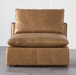 CB2 Leather Chair / Sofa Combo