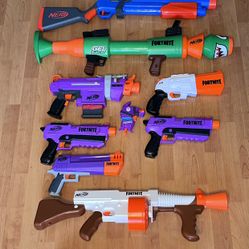 NERF / FORNITE Lot of 11 Assorted Guns 