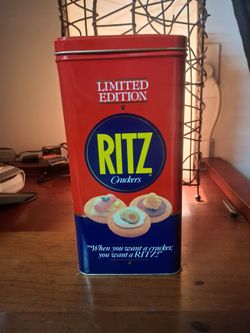 Vintage 1987 Nabisco Ritz Crackers Limited Edition Metal Tin