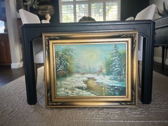 Vintage Painting in Gold Frame