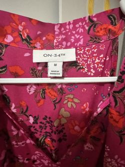 Pink Dress With Flowers (Bought Dress At Macys)