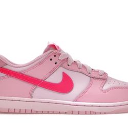 Nike Dunk Low Triple Pink (GS) Size 3.5