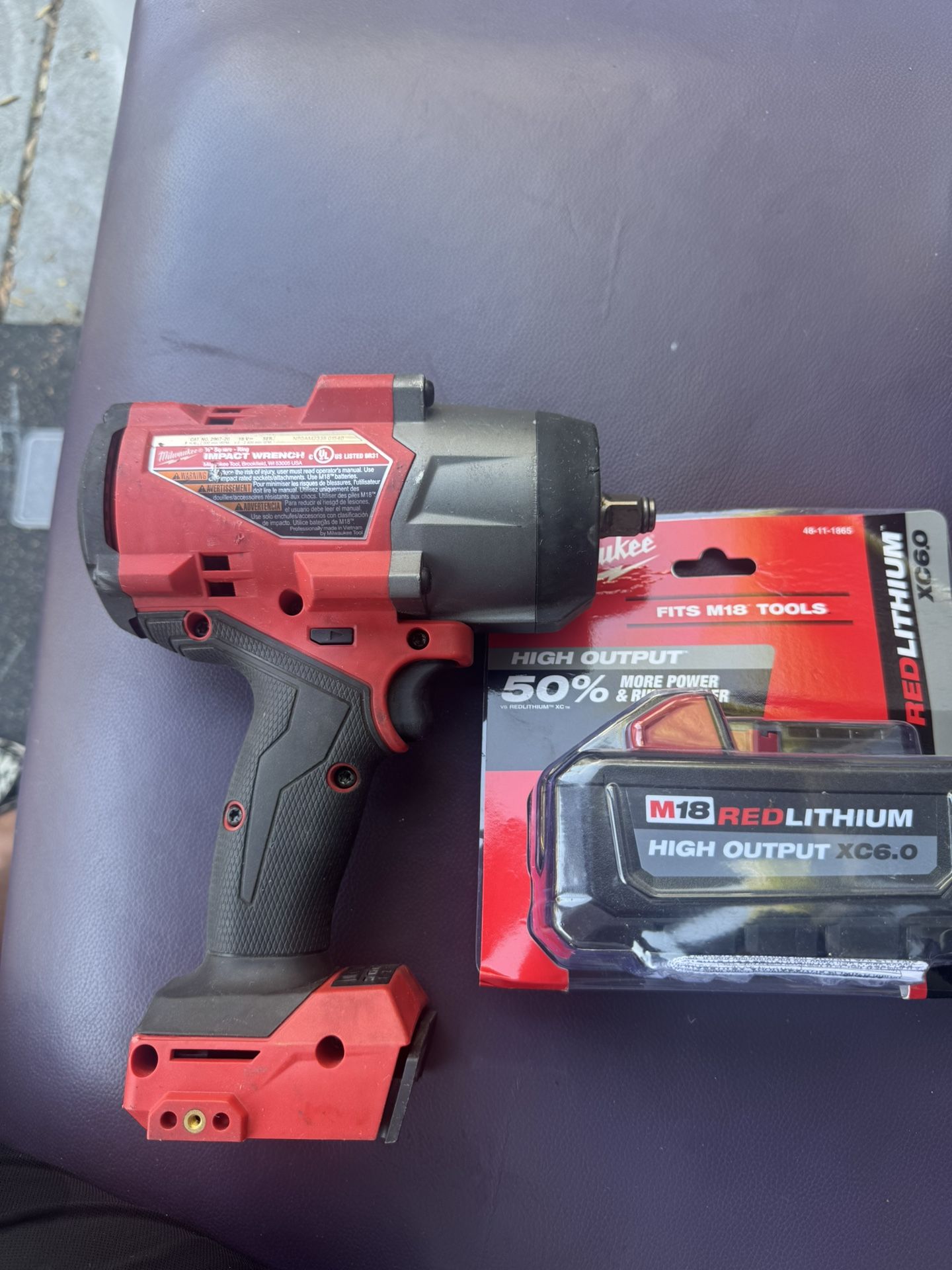 impact wrench y bateria 6.0 nuevos