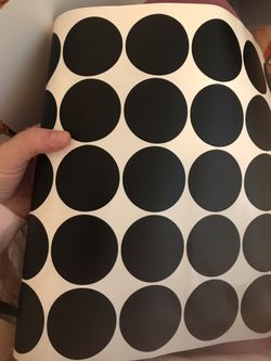 90 1X1 Black Vinyl Decals.