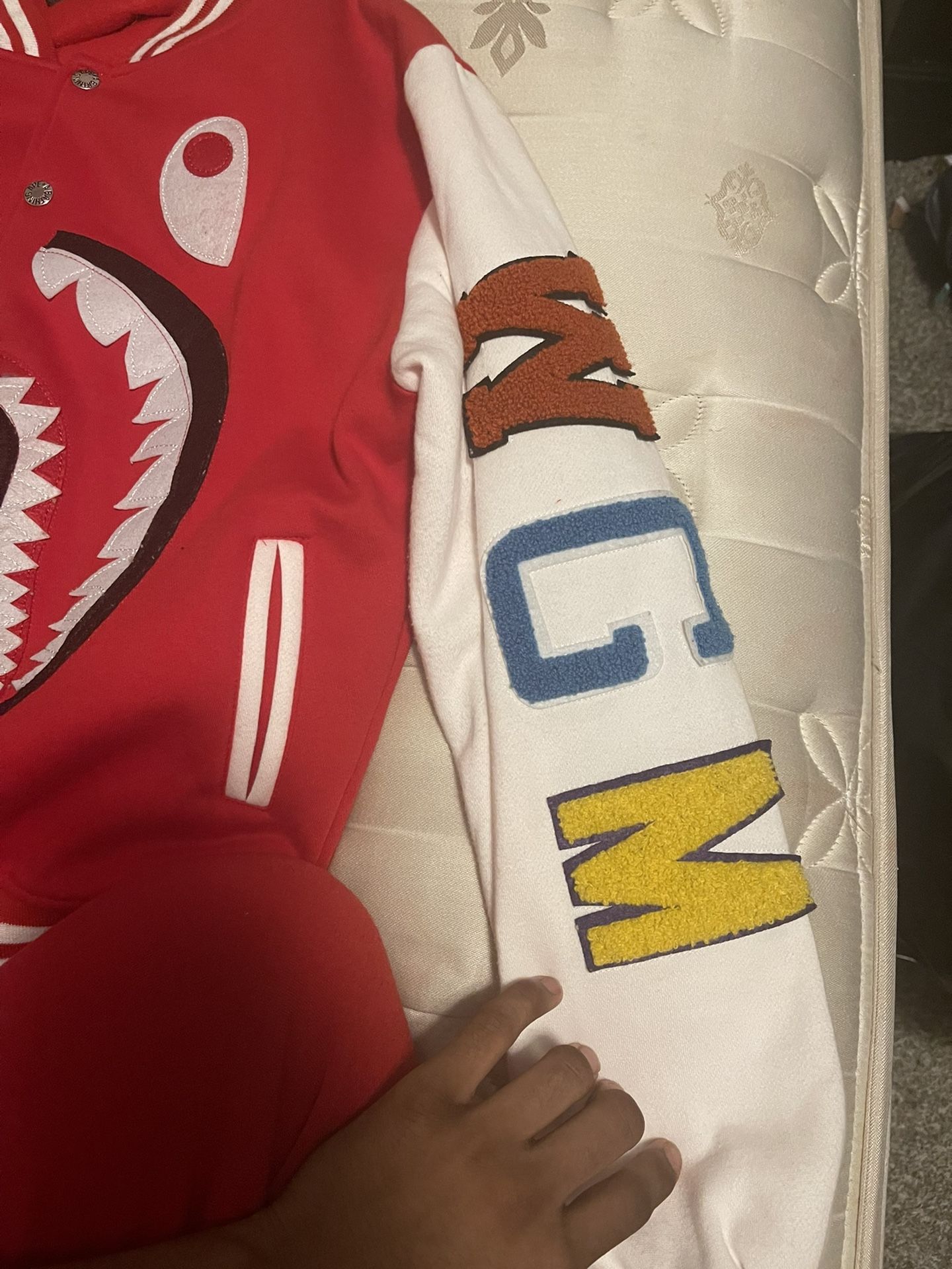 Bape varsity 2025 jacket red