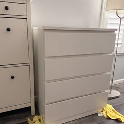 IKEA 4-drawer dresser, white
